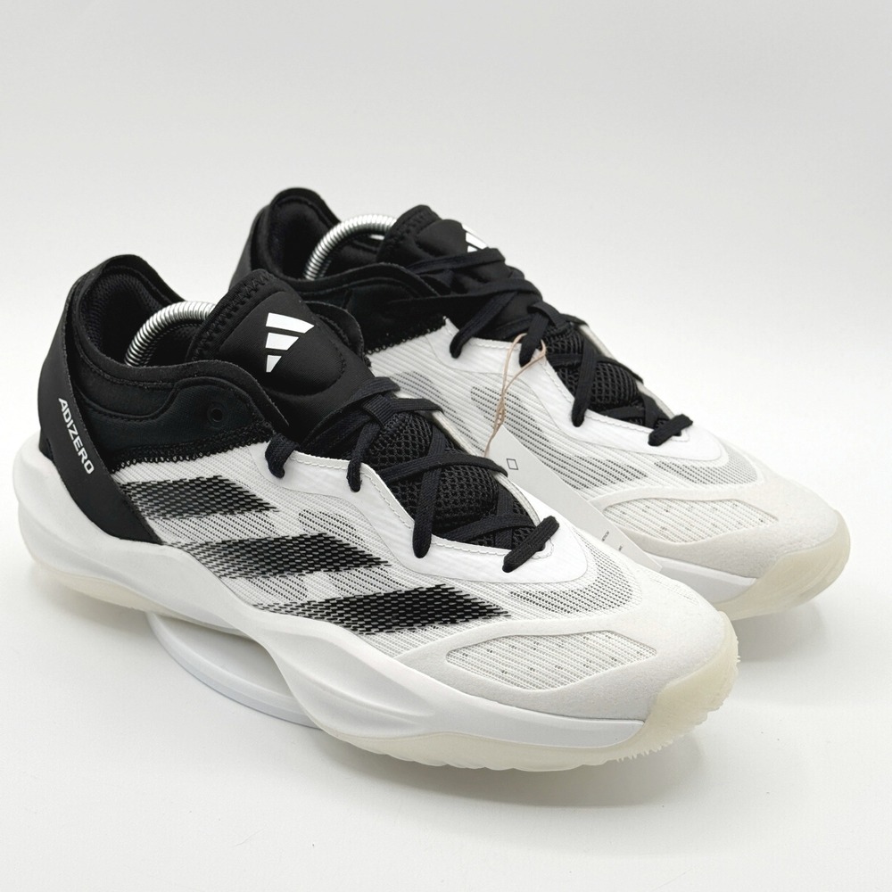 Adidas Adizero Select 2.0 Basketball Shoe Mens 8 White Black IG6683 NEW
